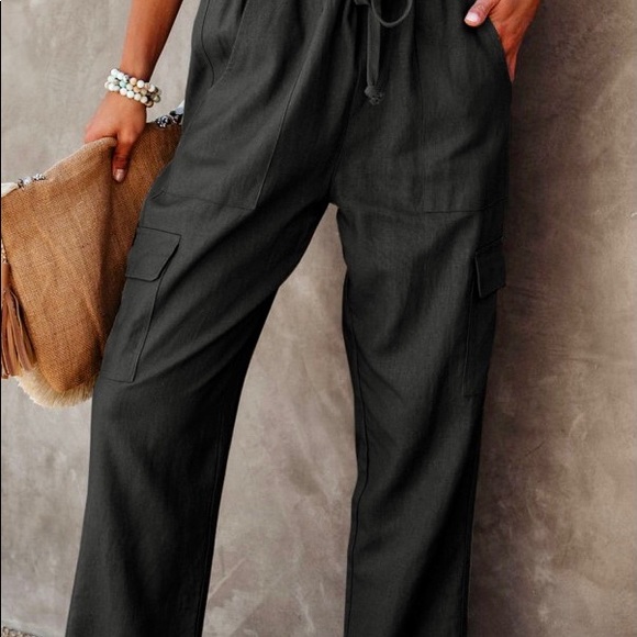 Black Cargo Pant - Picture 3 of 7